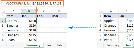 VLOOKUP from another sheet