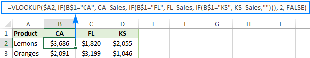 VLOOKUP and nested IFs to return data from multiple sheets