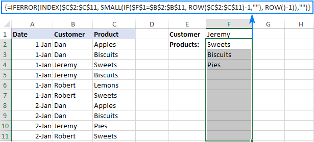 Vlookup multiple values