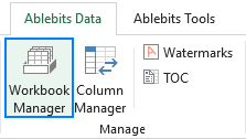 Workbook Manager for Excel