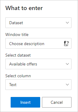 Specify the macro parameters.